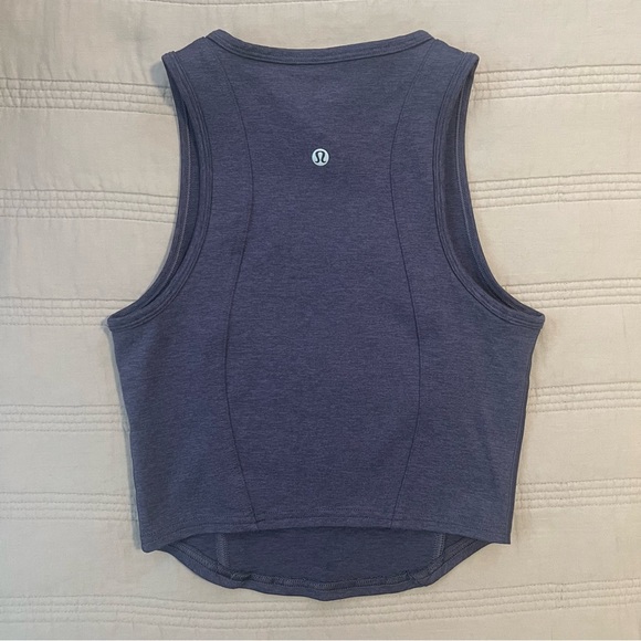 Lululemon Athletica Dark Blue Crop Athletic Tank - Picture 3 of 3